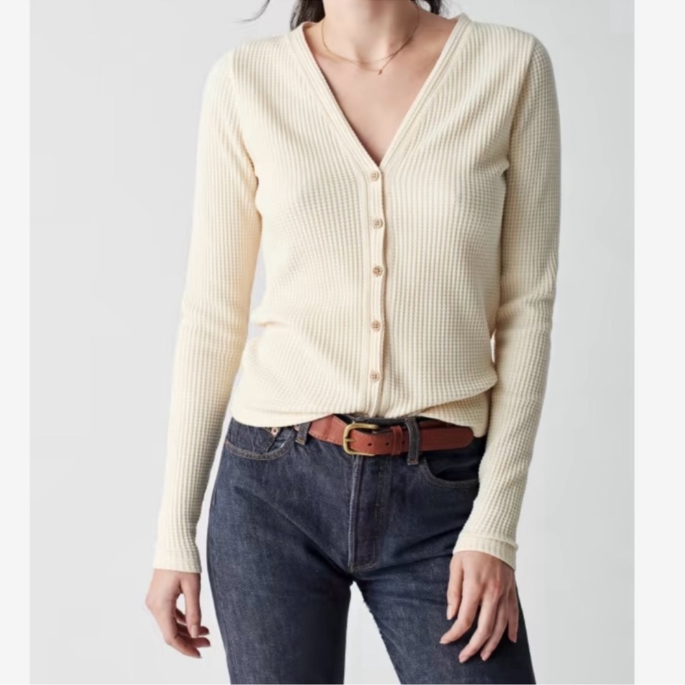 Faherty Legend‎ Waffle Eira Top size large